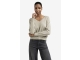 Yaya Double v-neck sweater with but 990182 Brownish grey melange