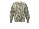 Yaya Sweater with allover print 512161 Khaki beige dessin