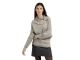 Yaya Batwing sweater with collar ls 990182 Brownish grey melange