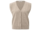 Yaya Knitted gilet a-symmetric butt 99007 Sand melange