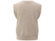 Yaya Knitted gilet a-symmetric butt 99007 Sand melange