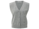 Yaya Knitted gilet a-symmetric butt 99022 Medium grey melange