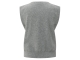Yaya Knitted gilet a-symmetric butt 99022 Medium grey melange