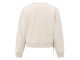 Yaya Sweatshirt with pleat detail a 99005 Chalk white