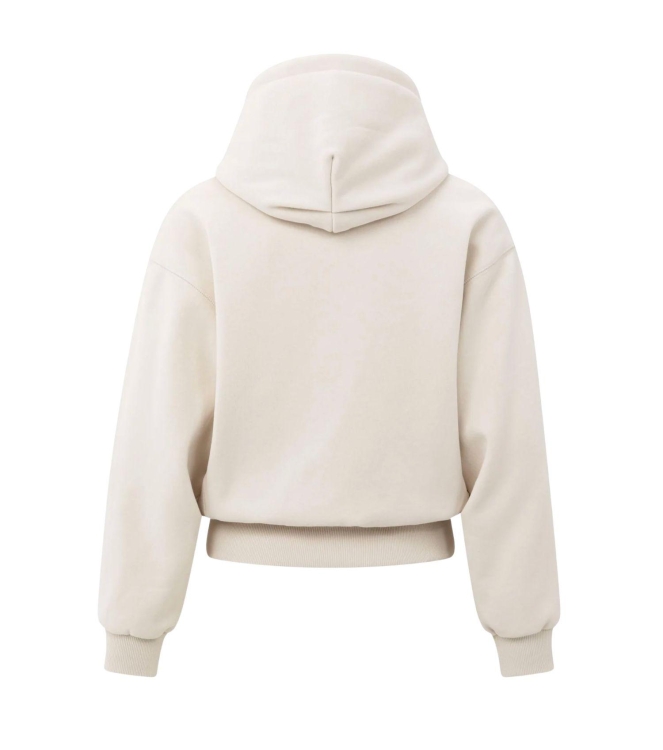 Yaya Hoodie with pleated bottom 99005 Chalk white