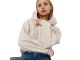 Yaya Hoodie with pleated bottom 99005 Chalk white