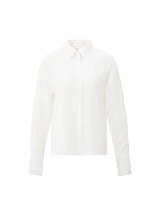 Yaya Shirt with removable collar an 99014 Off white
