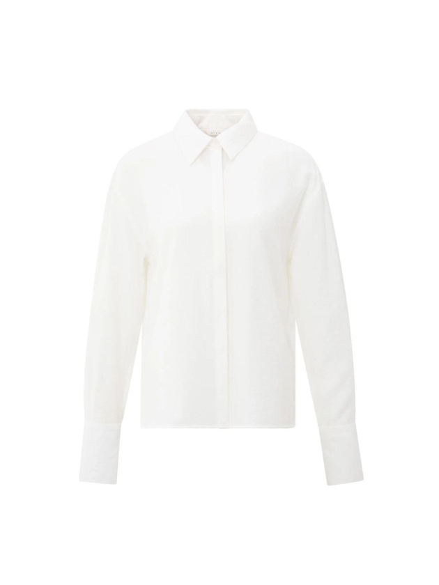 Yaya Shirt with removable collar an 99014 Off white