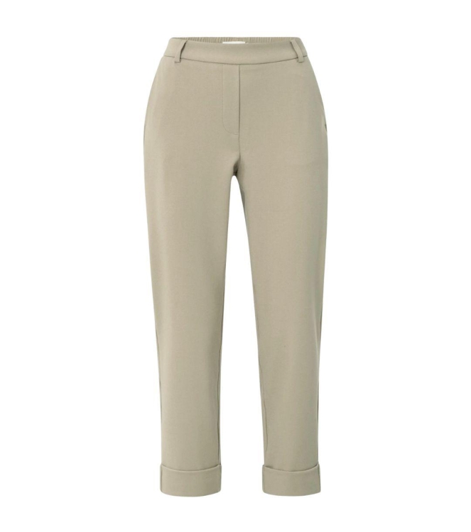 Yaya Pantalon with elastic waist 990061 Sand beige 
