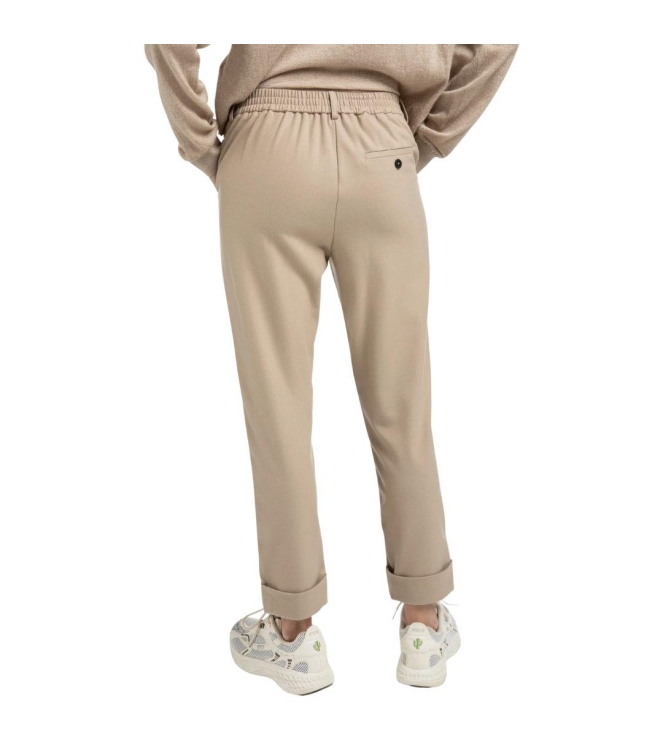 Yaya Pantalon with elastic waist 990061 Sand beige 