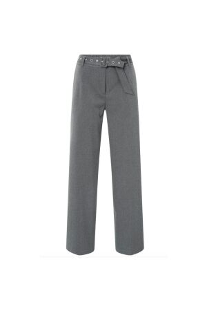 Yaya Woven wide leg trousers  with 99020 Anthracite mel