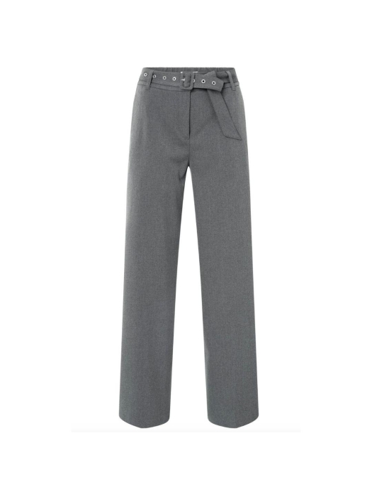 Yaya Woven wide leg trousers  with 99020 Anthracite mel