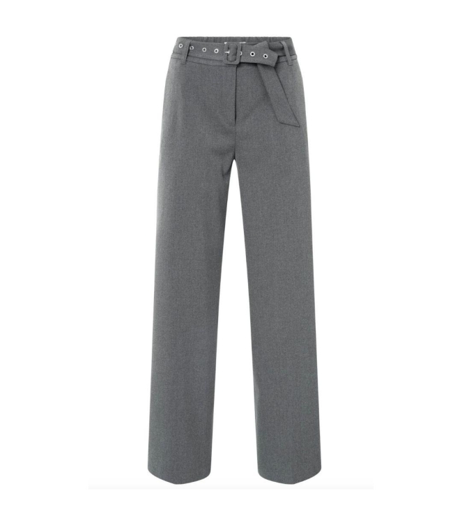 Yaya Woven wide leg trousers  with 99020 Anthracite mel