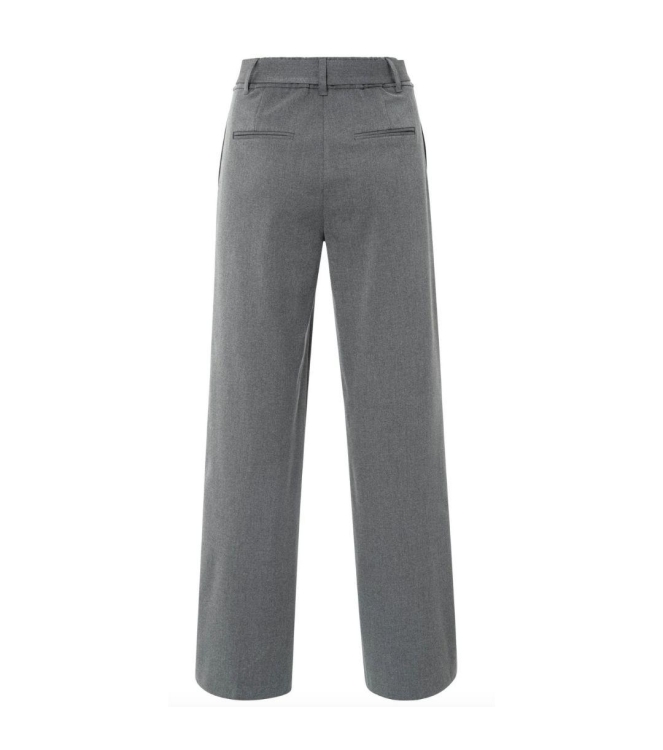 Yaya Woven wide leg trousers  with 99020 Anthracite mel