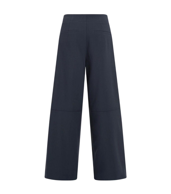 Yaya High waist wide leg trousers w 94016 Inkwell blue