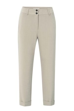 Yaya Woven high waist straight fit 99007 Sand melange