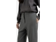 Yaya Woven high waist straight fit 99004 Black oyster melange