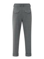 Yaya Woven high waist straight fit 99004 Black oyster melange