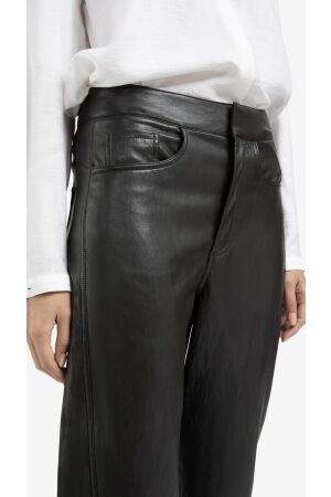 Yaya Faux leather carrot fit trouse 99029 Anthracite brown