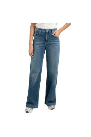 Yaya Hw loose wide denim - L34 01111 Blue denim