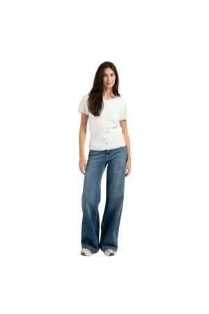 Yaya Hw loose wide denim - L34 01111 Blue denim