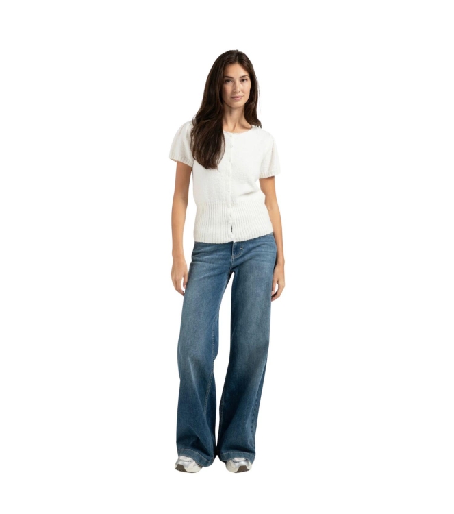 Yaya Hw loose wide denim - L34 01111 Blue denim