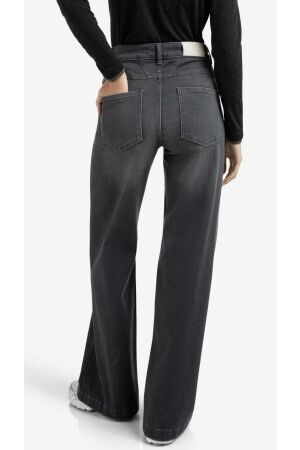 Yaya Hw loose wide denim - L34 01113 Grey denim