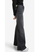 Yaya Hw loose wide denim - L34 01113 Grey denim