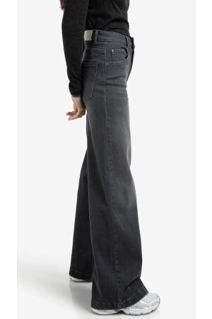 Yaya Hw loose wide denim - L34 01113 Grey denim