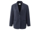 Yaya Woven loose fit blazer with bo 94016 Inkwell blue