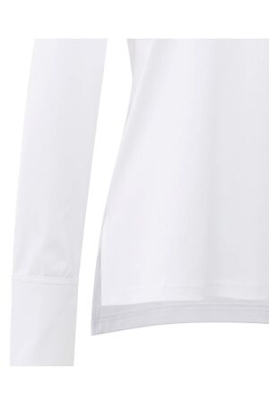 Yaya Long sleeve jersey top with wo 00000 Pure white