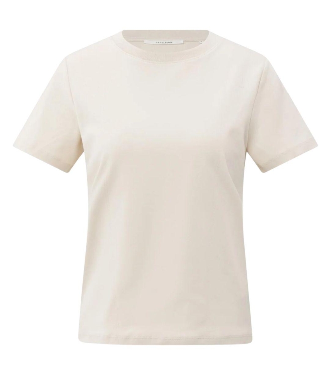 Yaya T-shirt with stitch details 99005 Chalk white