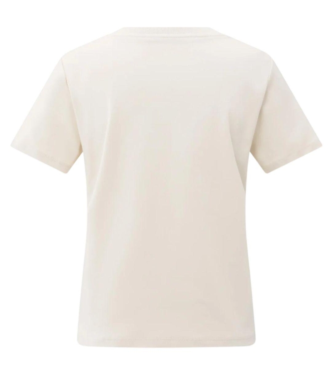 Yaya T-shirt with stitch details 99005 Chalk white