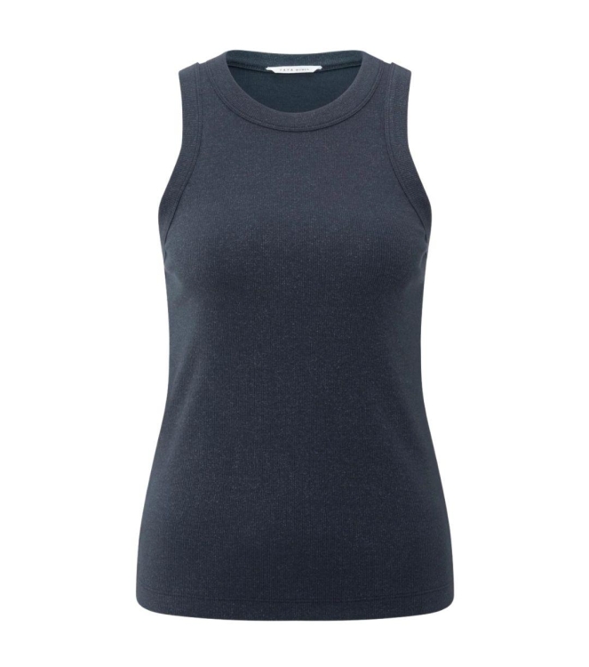 Yaya Rib singlet with metallic glit 94016 Inkwell blue