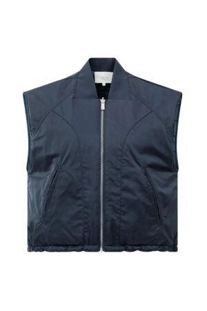 Yaya Nylon reversible bodywarmer 94016 Inkwell blue