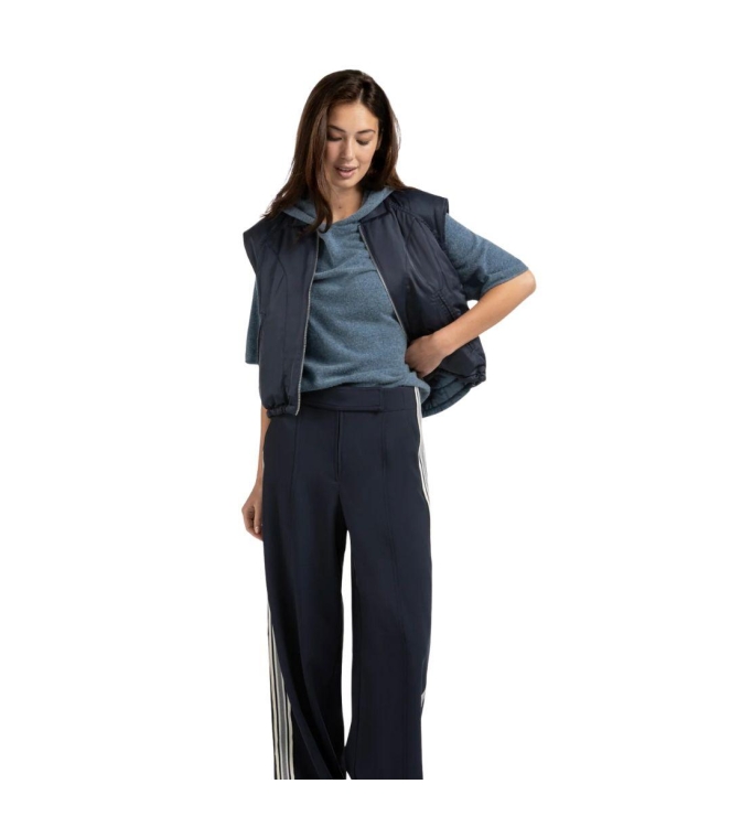 Yaya Nylon reversible bodywarmer 94016 Inkwell blue
