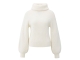 Yaya Sweater with wide collar 99035 Wool white