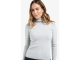 Yaya Ribbed top with turtleneck 44309 Secret spaces grey
