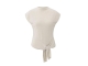 Yaya Sleeveless sweater with knot 990312 Cloud grey 