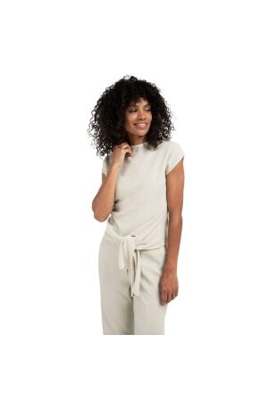 Yaya Sleeveless sweater with knot 990312 Cloud grey 