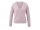 Yaya Soft sweater with V-neck 53802 Cloud gray purple