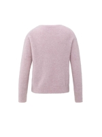 Yaya Soft sweater with V-neck 53802 Cloud gray purple