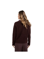 Yaya Soft sweater with V-neck 916191 Fudge purple 
