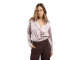 Yaya Cropped satin blouse 53802 Cloud gray purple