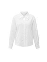 Yaya Blouse with bow collar detail 00000 Pure white