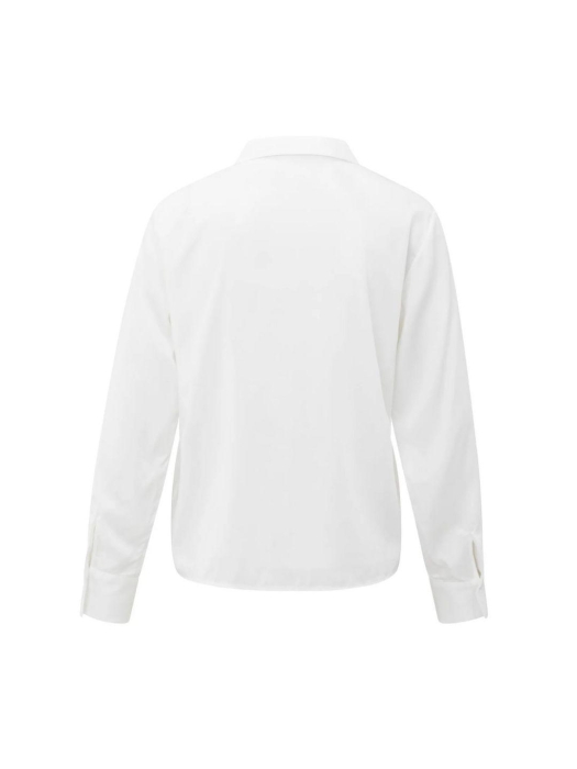 Yaya Blouse with bow collar detail 00000 Pure white