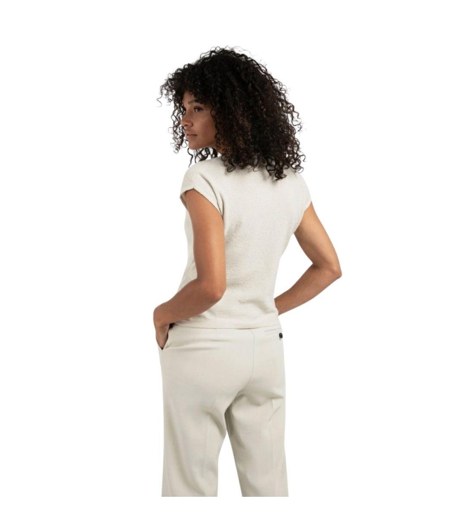 Yaya Blouse with bow collar detail 00000 Pure white