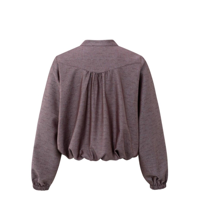 Yaya Balloon-shaped blouse jacket 916191 Fudge purple dessin