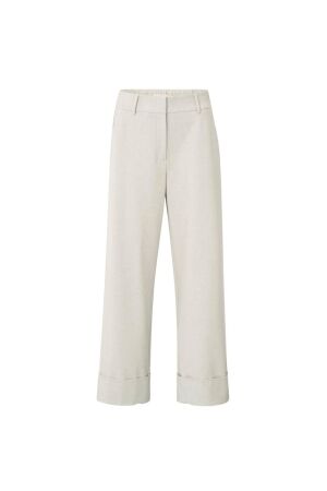 Yaya Trousers with turn-ups 990312 Cloud grey melange