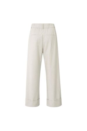 Yaya Trousers with turn-ups 990312 Cloud grey melange